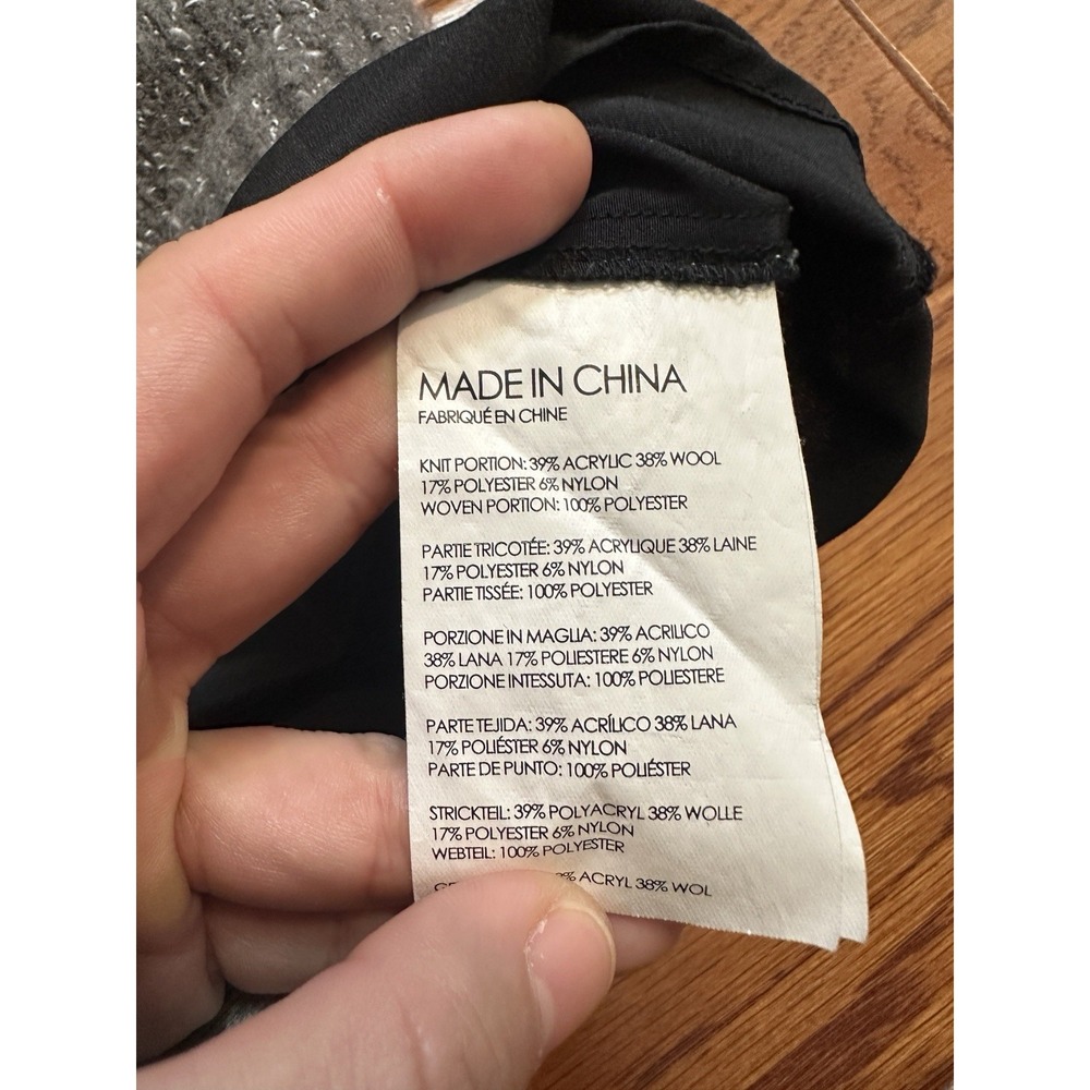 Club Monaco Women's Sweater split back Gray Retail $169 XS 38% Wool - Picture 5 of 10